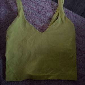Yellow V-Neck Tank Top